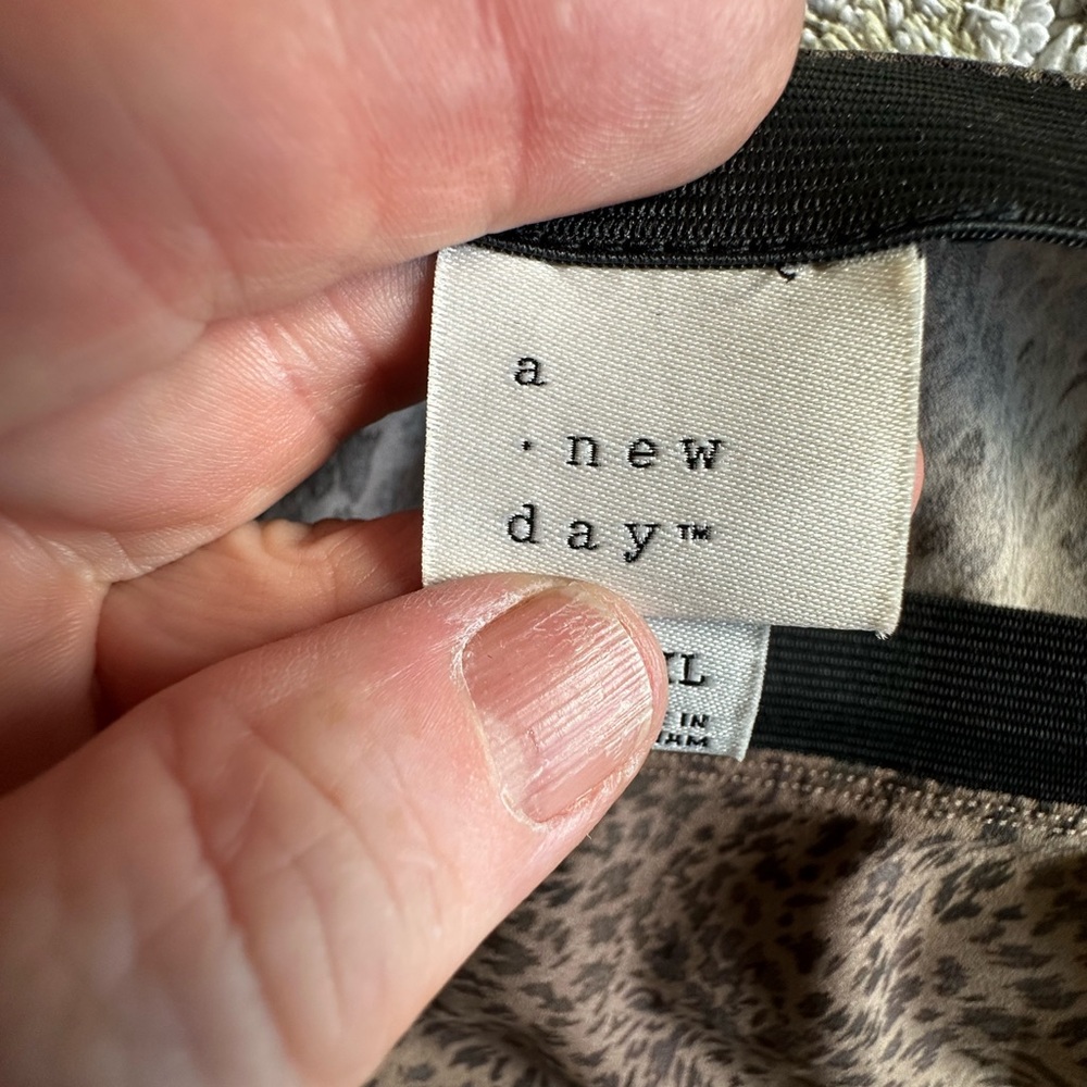 🐆 A New Day Animal Print Maxi Pencil Skirt XXL Brown Leopard Pull On - Picture 2 of 7